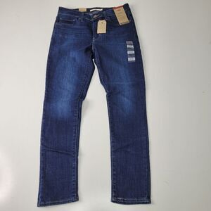 NEW LEVI'S 711 MID RISE 28 6 SHORT SLIM HIP DARK INDIGO BLUE SKINNY JEANS NWT